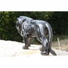 Sculpture Lion Noir Art Déco
